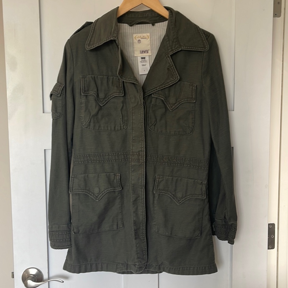 Army Green Levi’s Cotton Jacket Large